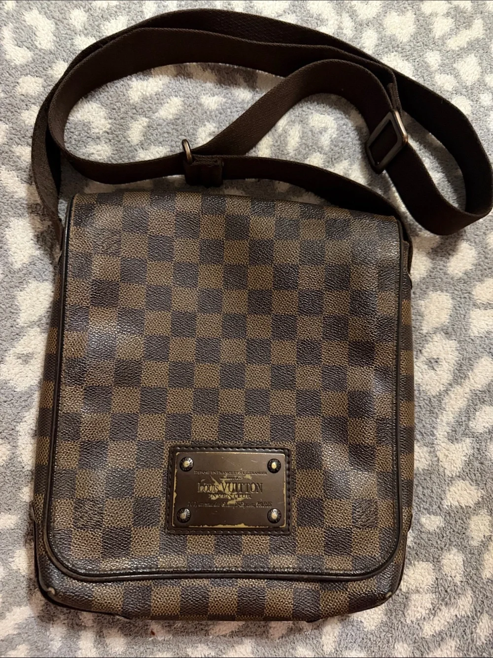 Louis Vuitton Brown Damier Ebene Canvas Messenger Bag